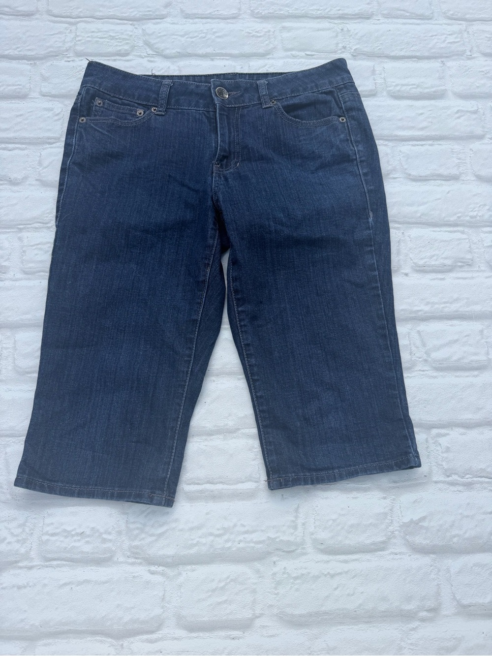 DKNY Dark Blue Cropped Denim Capri Jeans Women's Size 6